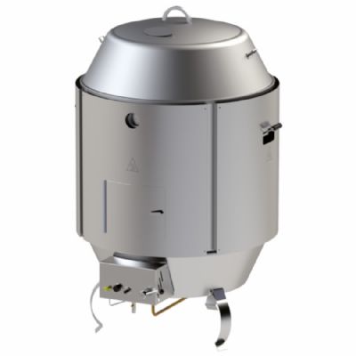 Rôtissoire professionnelle à canards gaz inox avec vitres à poser puissance 15 kW - 900 x 900 x 1550 mm Rôtissoire professionnelle à canards gaz inox avec vitres à poser puissance 15 kW - 900 x 900 x 1550 mm