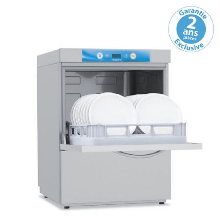 Lave-vaisselle professionnel avec adoucisseur panier 500x500 mm - Commutable en 230 V