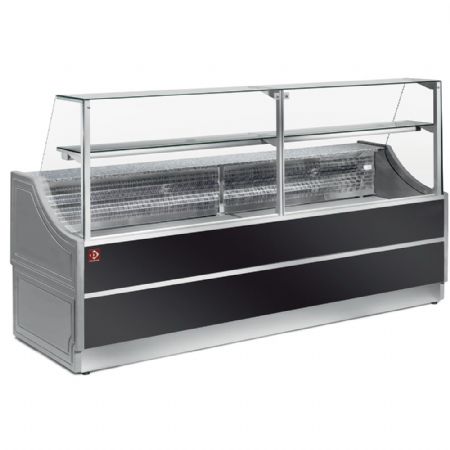 Vitrine de comptoir rfrigre - Version neutre   vitre droite 90, sans rserve 1500x810x1350 mm