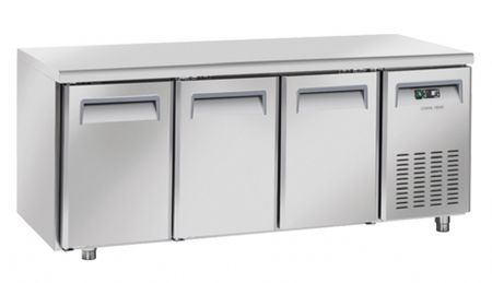 Table rfrigre positive +2 / +8 600X400 3 portes inox 561L - 2025x800x850 mm