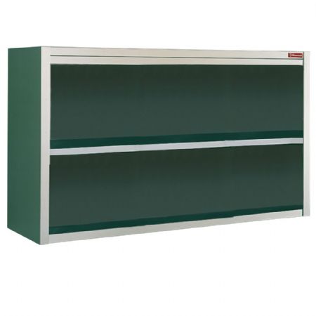 Armoire murale pro ouverte inox - 1400 x 400 x 600mm