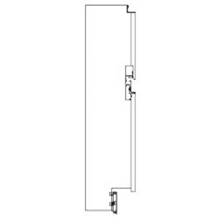 Kit fronton dcoratif angle neutre - ouvert 45, panneau en bois, plinthe et moulures