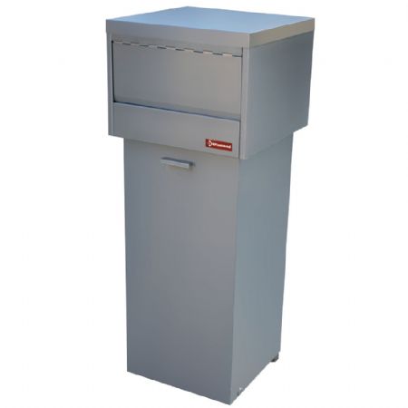 Poubelle de tri avec 3 conteneurs 470x470x1200 mm