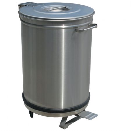 Poubelle avec couvercle  pdale, 50 litres 390x390x615 mm