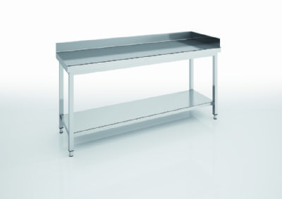 Dosseret latral droite pour tables et plonges inox - 100x600x14 mm