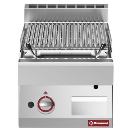 Grill pierre de lave 1/2 module grille en fonte 