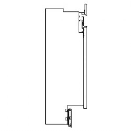 Kit fronton dcoratif comptoir vitrine, panneau en bois, plinthe et moulure