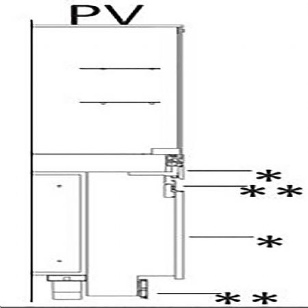 Kit fronton dcoratif comptoir vitrine, panneau en bois, plinthe et moulure