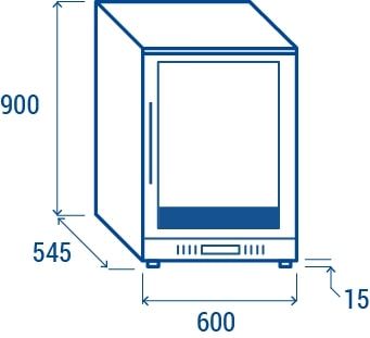 Armoire de maturation a viande 1 porte +3/+10 C 138L R600A / R290