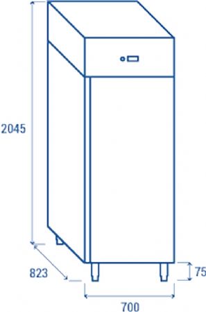 Conglateur inox GN2/1 tropicalis 546 L