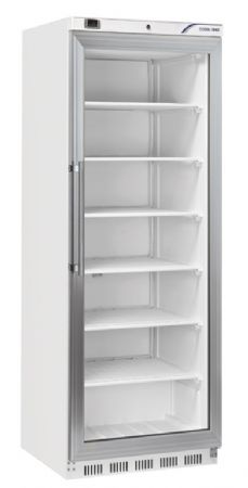 Armoire rfrigre ngative -15  -20 professionnel porte vitre blanche 400 L - 600x723x1902 mm