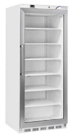 Armoire rfrigre ngative -15  -20 professionnel porte vitre blanche 600 L - 780x768x1902 mm