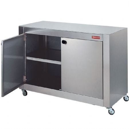 Armoire de support en inox sur roues 1098x480x790 mm