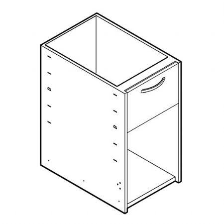 lment professionnel ouvert avec tiroir - 400x690 mm