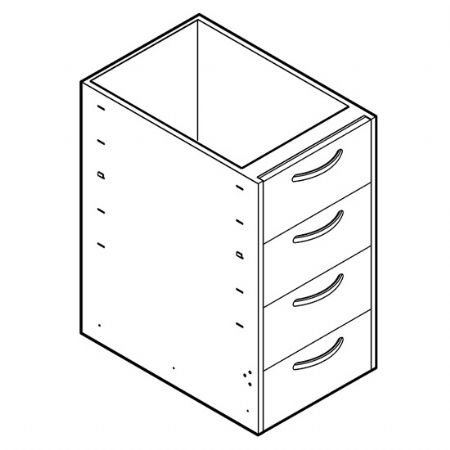 lment professionnel avec 4 tiroirs - 400x690 mm