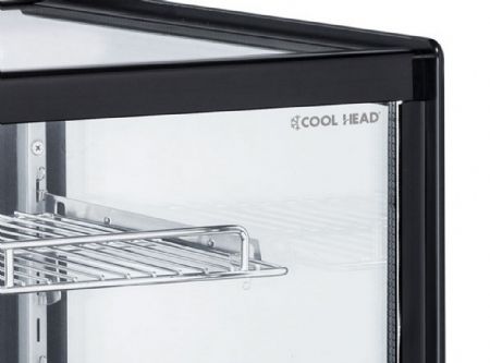 Vitrine de comptoir rfrigre vitre droite +1C/+12C - 880x570x685 mm