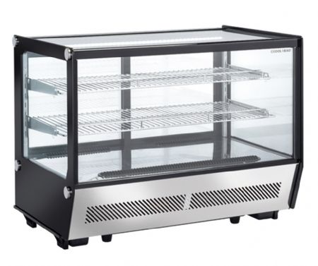 Vitrine de comptoir rfrigre vitre droite +1C/+12C - 880x570x685 mm