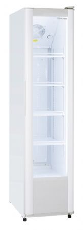 Armoire  boisson rfrigre positive +2  +8 professionnel porte vitre blanche 300 L - 440x708x1840 mm