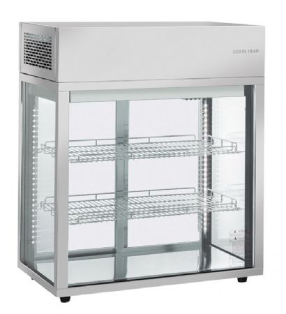 Vitrine de comptoir rfrigre verticale 177L - 805x438x970 mm