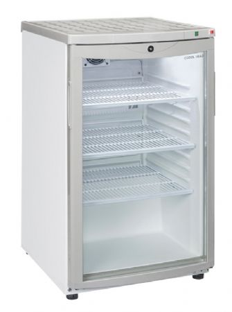 Rfrigrateur pour boissons 1 porte vitre incurve blanc 115L - 505x590x855 mm