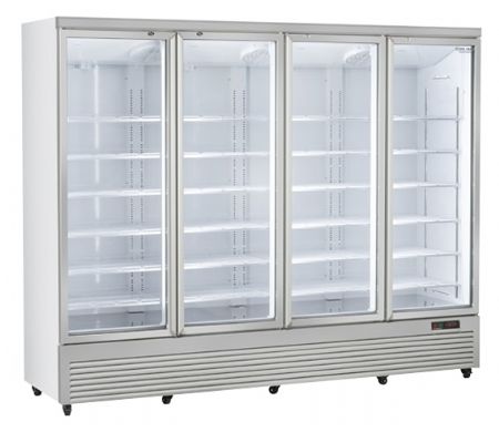 Vitrine pour boissons 4 portes vitres   2300 litres 2508x740x2040 mm R290