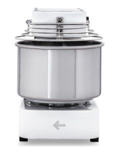 Ptrin  spirale professionnel pizzeria monophas inox avec cuve fixe 7L - 25kg/h