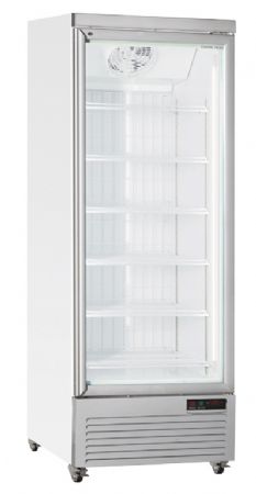 Conglateur vertical blanc 1 porte vitre 560L - 750x760x2030 mm