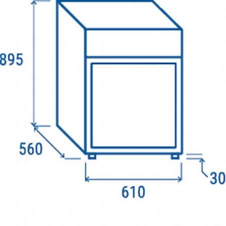 Conglateur vertical acier laqu gris 1 porte vitre + panneau publicitaire 90L