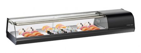 Vitrine de comptoir rfrigre positive +0C  +5C  pour Sushis 6 cuves - 1447x357x240 mm