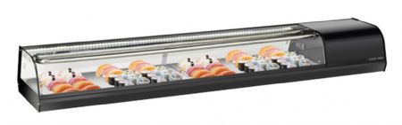 Vitrine de comptoir rfrigre positive +0C  +5C  pour Sushis 8 cuves - 1797x357x240 mm