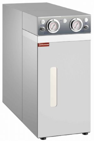 Osmoseur 150 Lit/h, avec vase d'expansion, monobloc en inox 280x560x525 mm