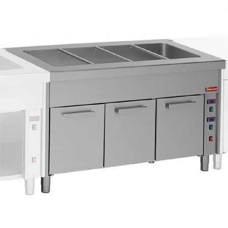 Elment bain-marie sur armoire chauffante 2x GN 1/1 750x800x900 mm