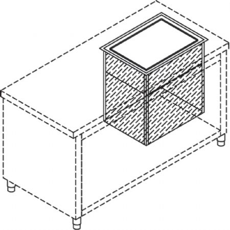 Silo neutre pour paniers lave-vaisselle 500x500 mm