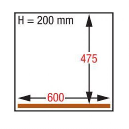 Machine sous-vide, cuve inox 600x475xh200 mm. -63 m3/h cran LCD 680x630x1020 mm