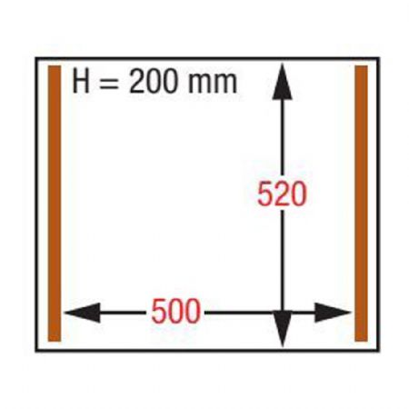 Machine sous-vide, chambre 500x520xh200 mm - 63 m3/h 680x630x1020 mm