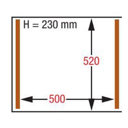 Machine sous-vide, chambre 500x520xh230 mm - 63 m3/h 680x630x1060 mm