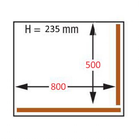 Machine sous-vide, cuve alum. 800x500xh235 mm .-100 m3/h cran LCD 910x740x1060 mm