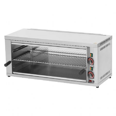 Salamandre pour cuisines professionnelles manuelle triphase 2 lments chauffants grille fixe