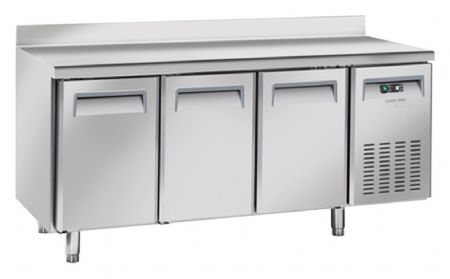 Table rfrigre ngative -22 / -18 325X410 3 portes dosseret inox 358L - 1800x600x950 mm