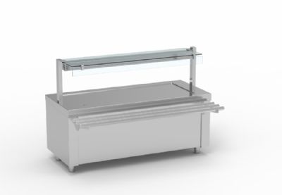 Meuble self enfant neutre en inox - 800x700x720 mm