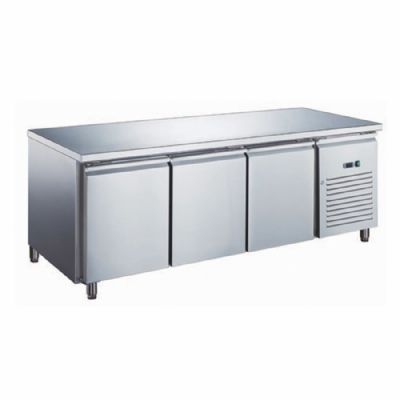 Table rfrigre inox positive avec vaporateur ventil - 3 portes - 339 litres - Sans dosseret - SN3101X