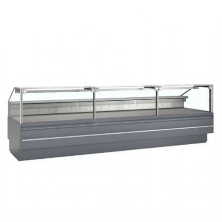 Vitrine rfrigre 0  +4 C pro grise avec plan de travail profondeur 900 mm 982 litres - 2548x1120x1190 mm