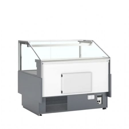 Vitrine rfrigre R290 pro avec plan de travail de 825 mm de profondeur 311 litres - 1298x1120x1190 mm