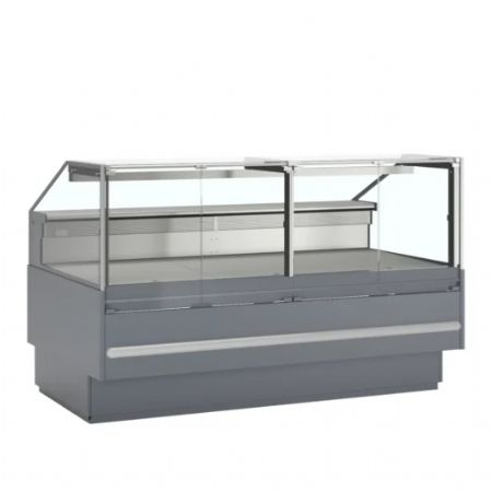 Vitrine rfrigre grise avec plan de travail de 825 mm de profondeur 469 litres - 1923x1120x1190 mm