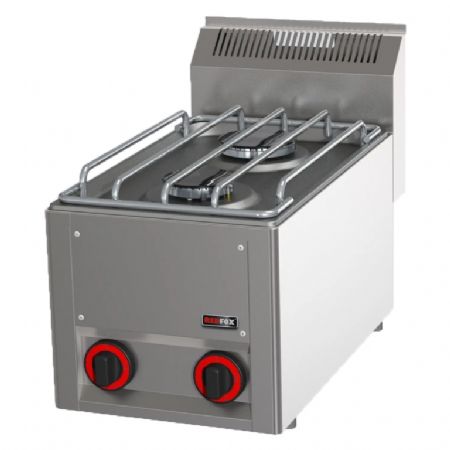 Cuisinire de restauration  gaz 2 feux 6,6 kW  poser