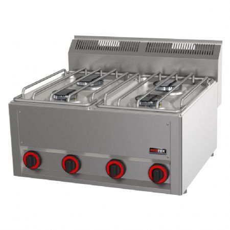 Cuisinire de restauration  gaz 4 feux 13,2 kW  poser