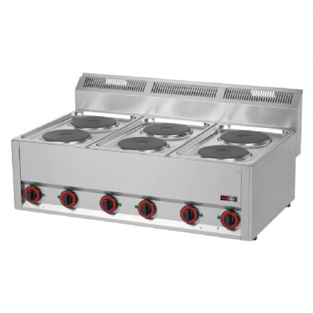 Cuisinire de restauration Triphas 6 feux  poser