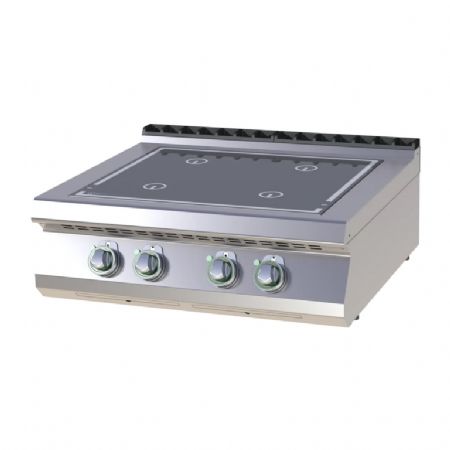 Cuisinire de restauration professionnelle  poser 4 feux  induction 5kW chacun