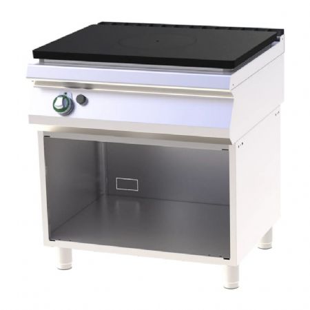 Cuisinire de restauration professionnelle 1 feux coup de feu  gaz  sur armoire ouverte