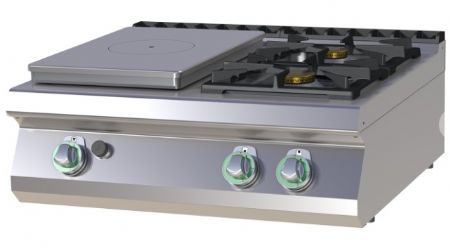 Cuisinire de restauration professionnelle  poser 3 feux coup de feu  gaz  poser